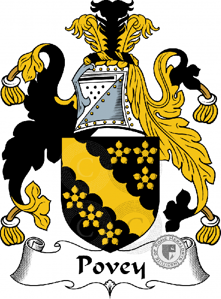Coat of arms of family Povey
