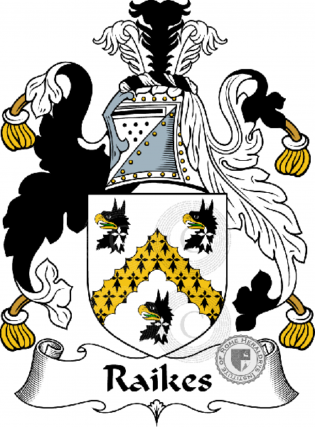 Coat of arms of family Raikes