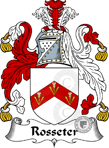 Coat of arms of family Rosseter