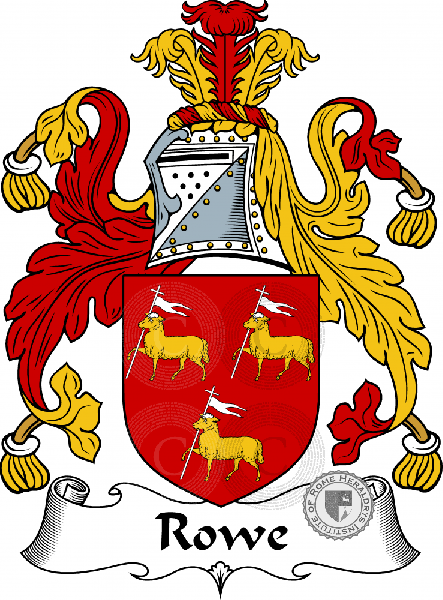 Coat of arms of family Rowe