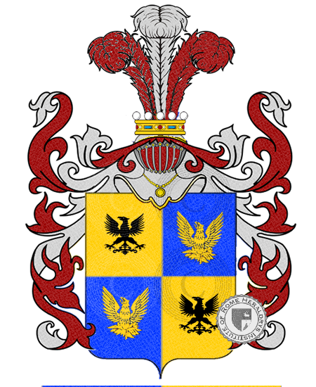 Coat of arms of family bartolini    