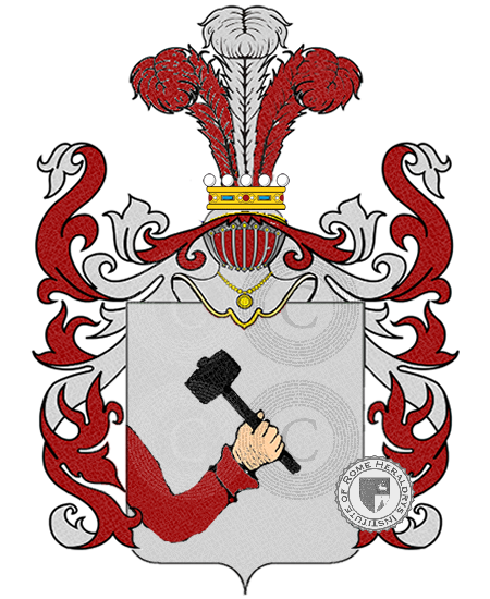 Coat of arms of family mecherini    