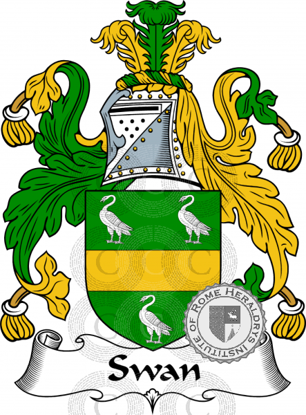 Coat of arms of family Swan