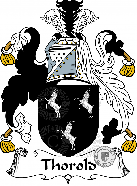 Escudo de la familia Thorold