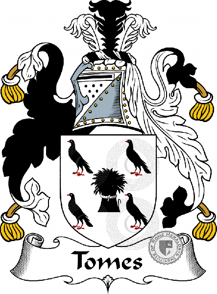 Coat of arms of family Tomes