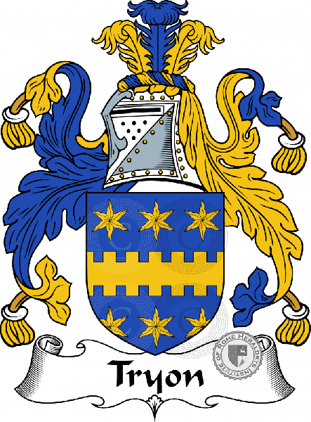 Coat of arms of family Tryon