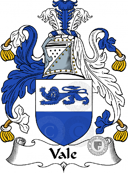 Coat of arms of family Vale