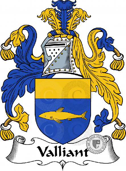 Coat of arms of family Valliant