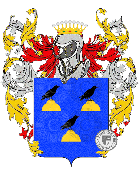 Coat of arms of family montemerlo            