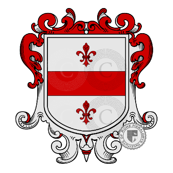 Coat of arms of family Borgongino