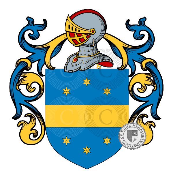 Coat of arms of family Saglia