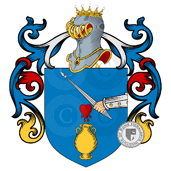 Coat of arms of family Frangiamore