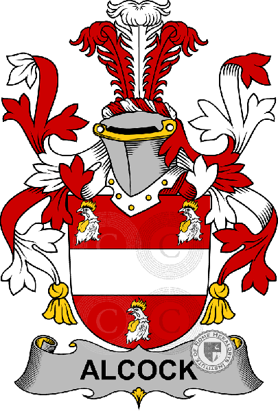 Wappen der Familie Alcock