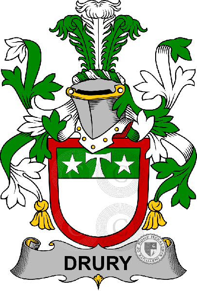 Coat of arms of family Drury