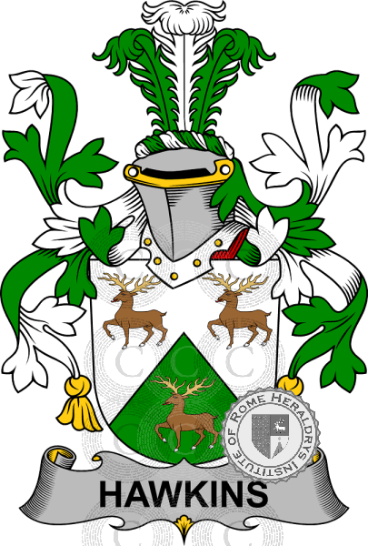 Coat of arms of family Hawkins