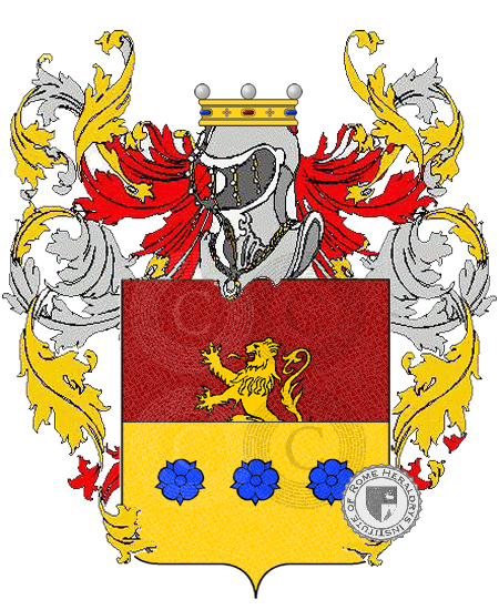 Coat of arms of family pognani    