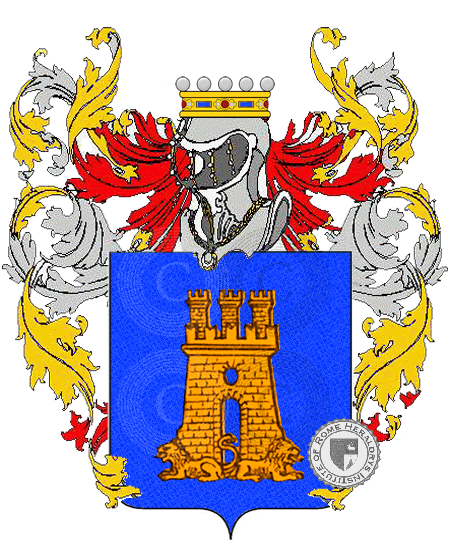 Coat of arms of family castellana    