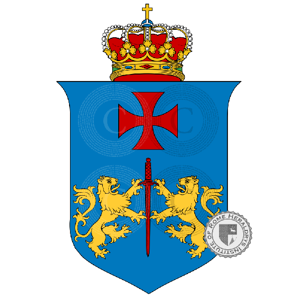 Escudo de la familia Sacro Ordine dei Cavalieri Portaspada