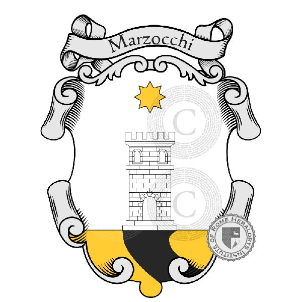 Coat of arms of family Marzocchi