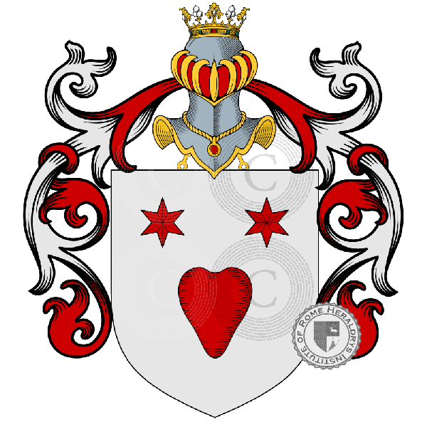 Coat of arms of family Atenolfi