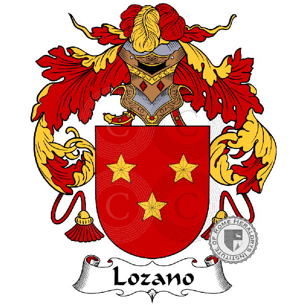 Coat of arms of family Lozano