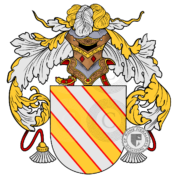 Coat of arms of family Pàjaro
