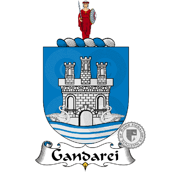 Coat of arms of family Gandarei