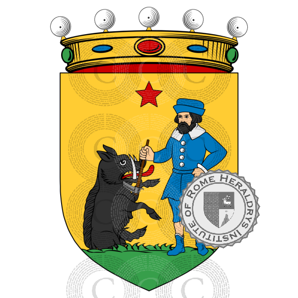 Coat of arms of family de la Cosme