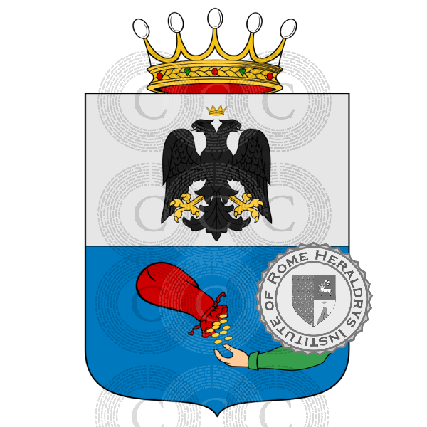 Coat of arms of family Borsari   ref: 243