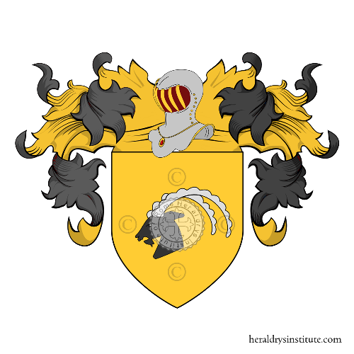 Coat of arms of family Caprì, Collo Capra, Crapì, Capri
