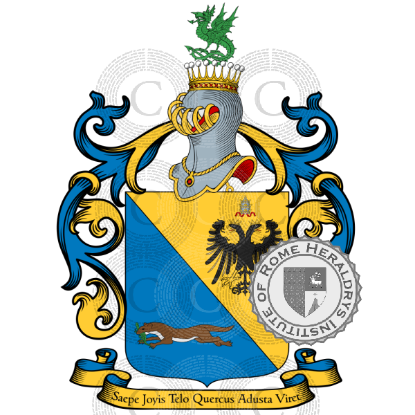Coat of arms of family Bellentani   ref: 15501