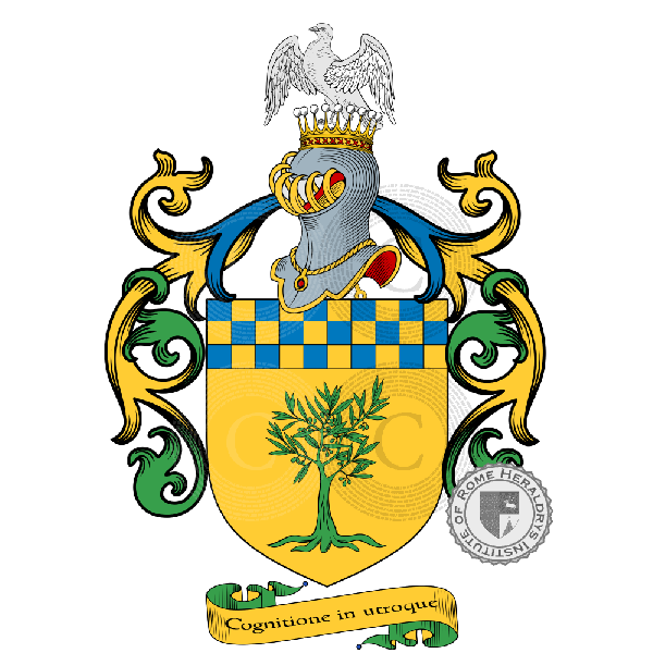 Escudo de la familia Olivieri, Oliveri, Olivier, Olliveri