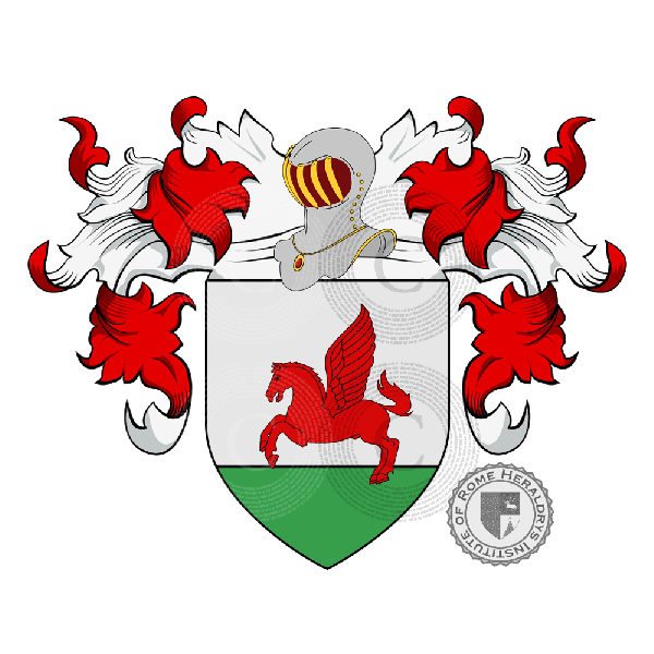 Wappen der Familie Cavalli (conti di Olivola, San Germano e Vallara)