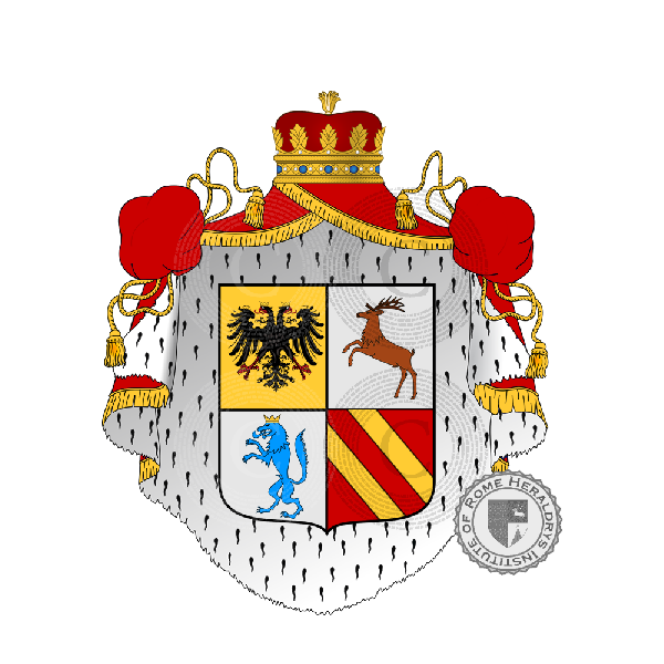 Wappen der Familie Melo o Melo-Lupi (Padova)
