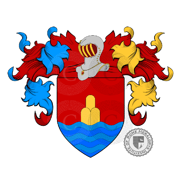 Coat of arms of family Salerno (Monte San Giuliano)