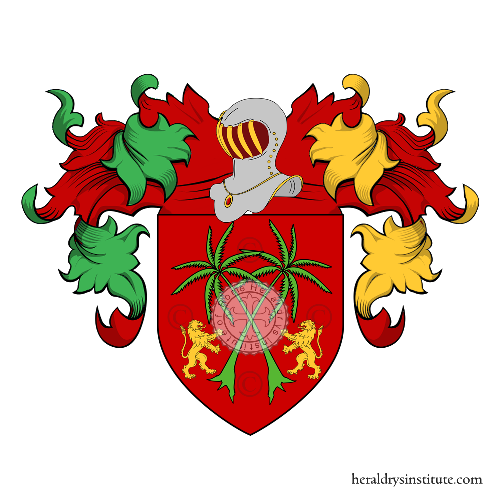 Coat of arms of family Palmieri Lattanzi Tolomei