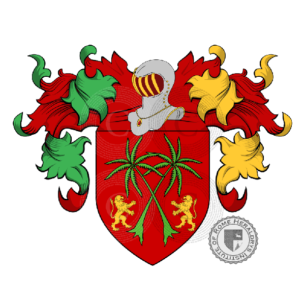 Wappen der Familie Palmieri Lattanzi Tolomei
