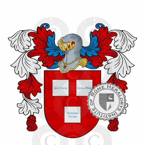 Coat of arms of family Cartella   ref: 17976