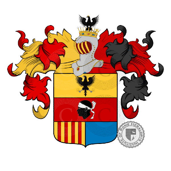Coat of arms of family De Carli