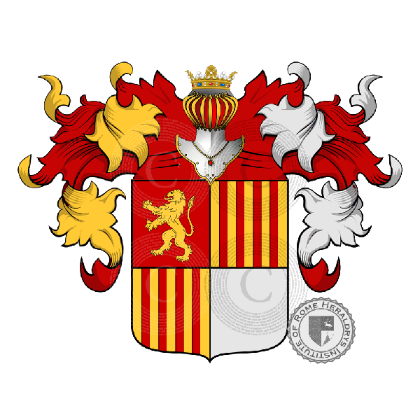 Coat of arms of family Ruggi D'Aragona