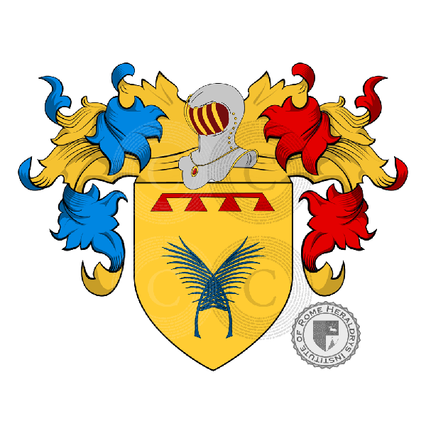 Coat of arms of family Palmieri della Camera