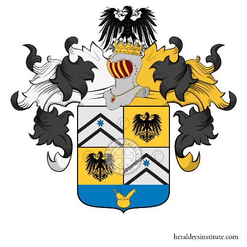 Coat of arms of family Mannucci Benincasa Capponi