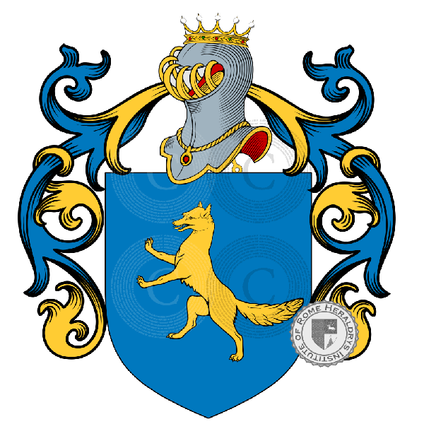 Coat of arms of family Dalla Volpe