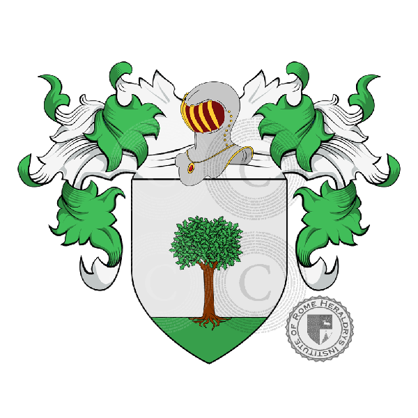 Coat of arms of family Castagnetto