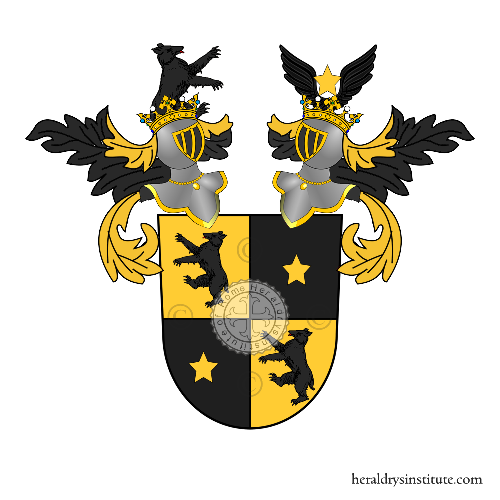 Coat of arms of family Von Perthaler   ref: 21974