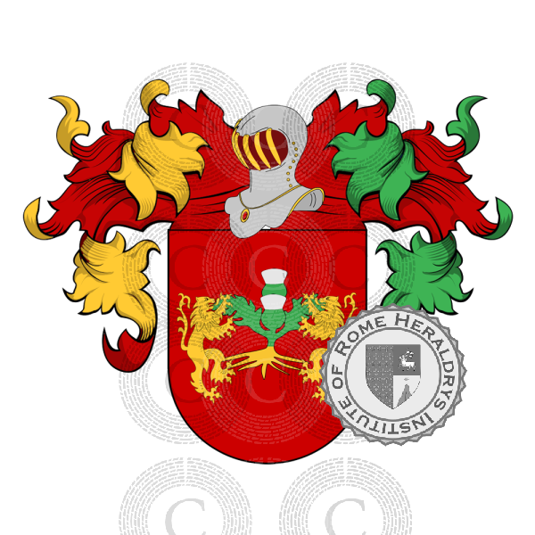 Coat of arms of family Cardoso