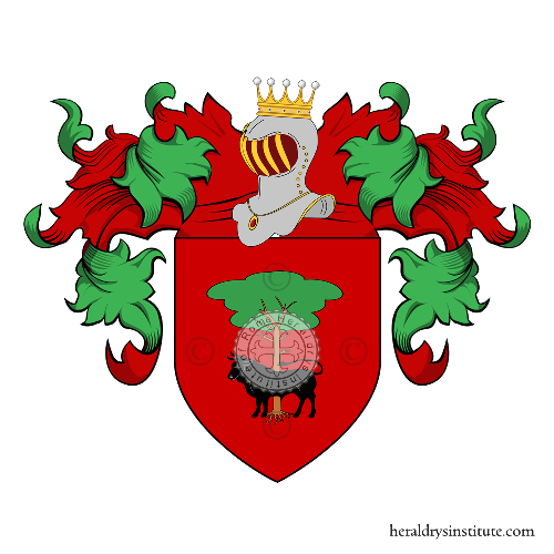 Coat of arms of family Goretti, Flamini