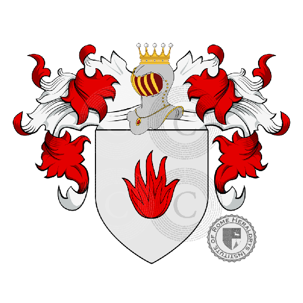 Coat of arms of family De Rossi