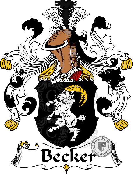 Coat of arms of family Becker