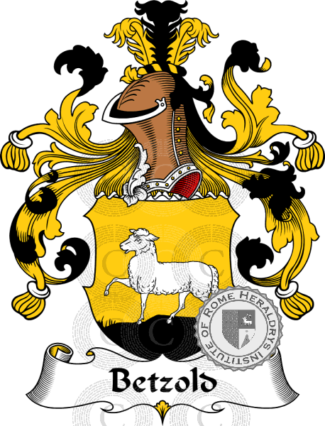 Coat of arms of family Betzold   ref: 30175